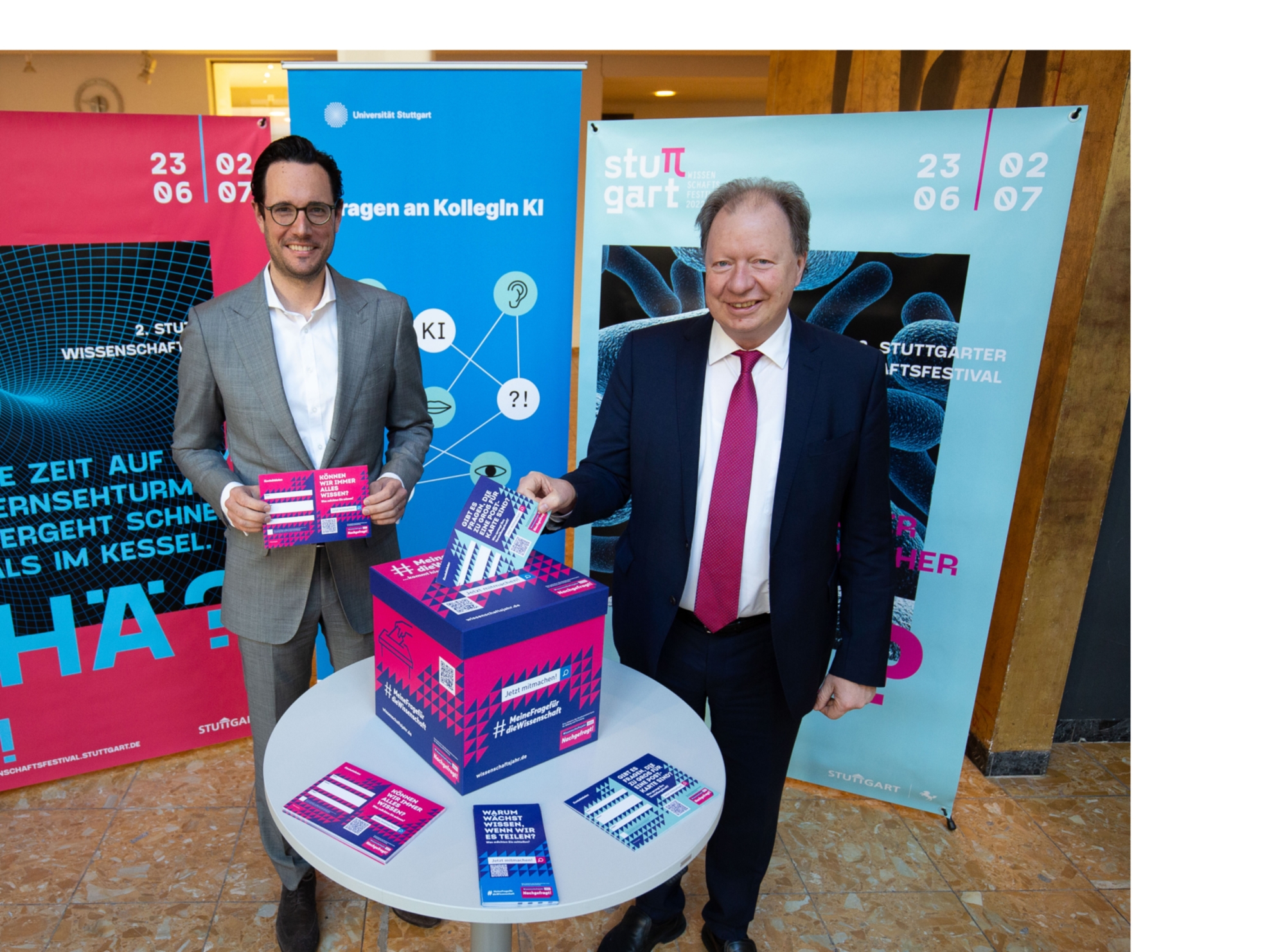 EBM Dr. Mayer und Rektor Prof. Ressel laden zum IdeenLauf im Wissenschaftsjahr 2022 ein.